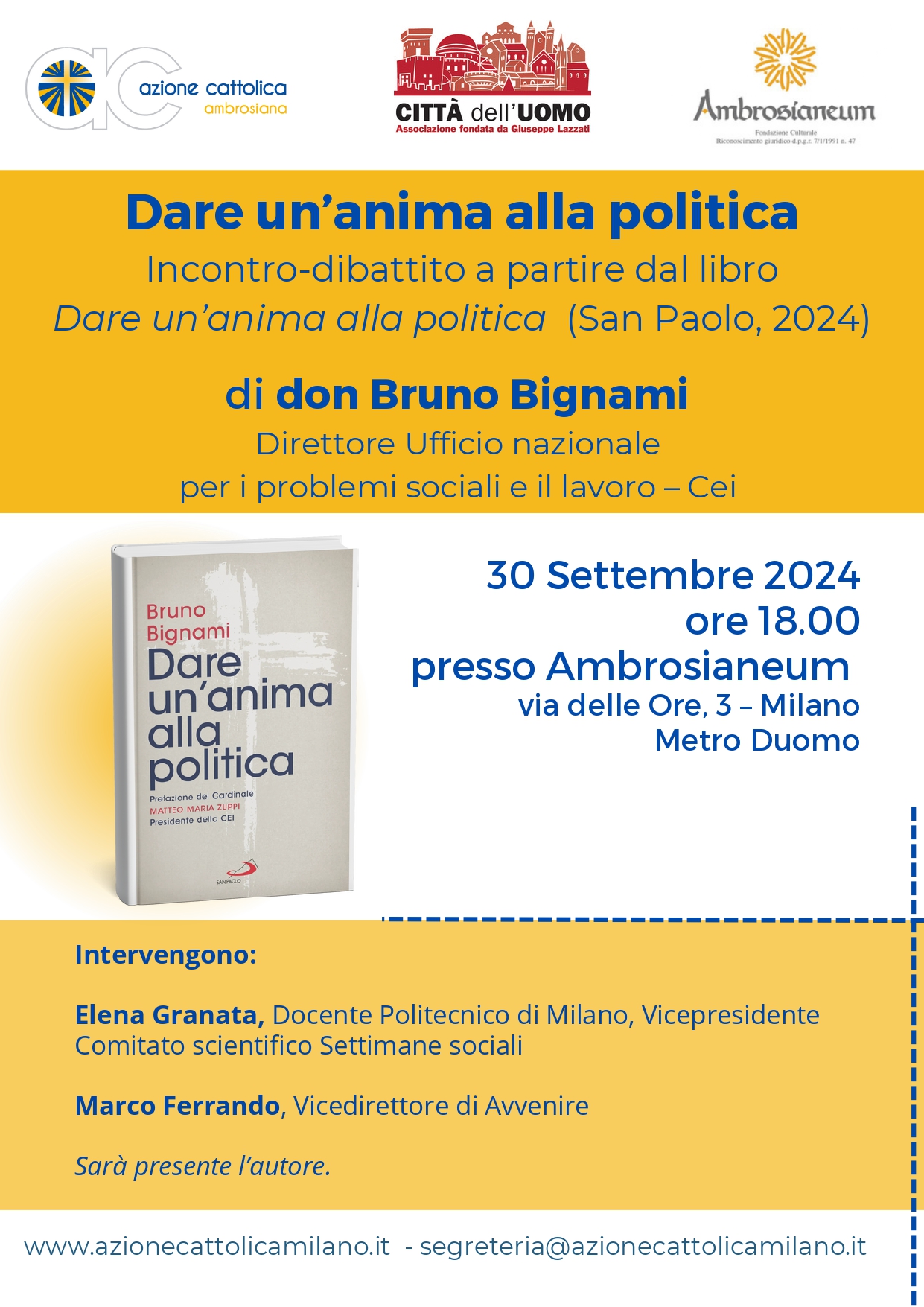 Dare un’anima alla politica